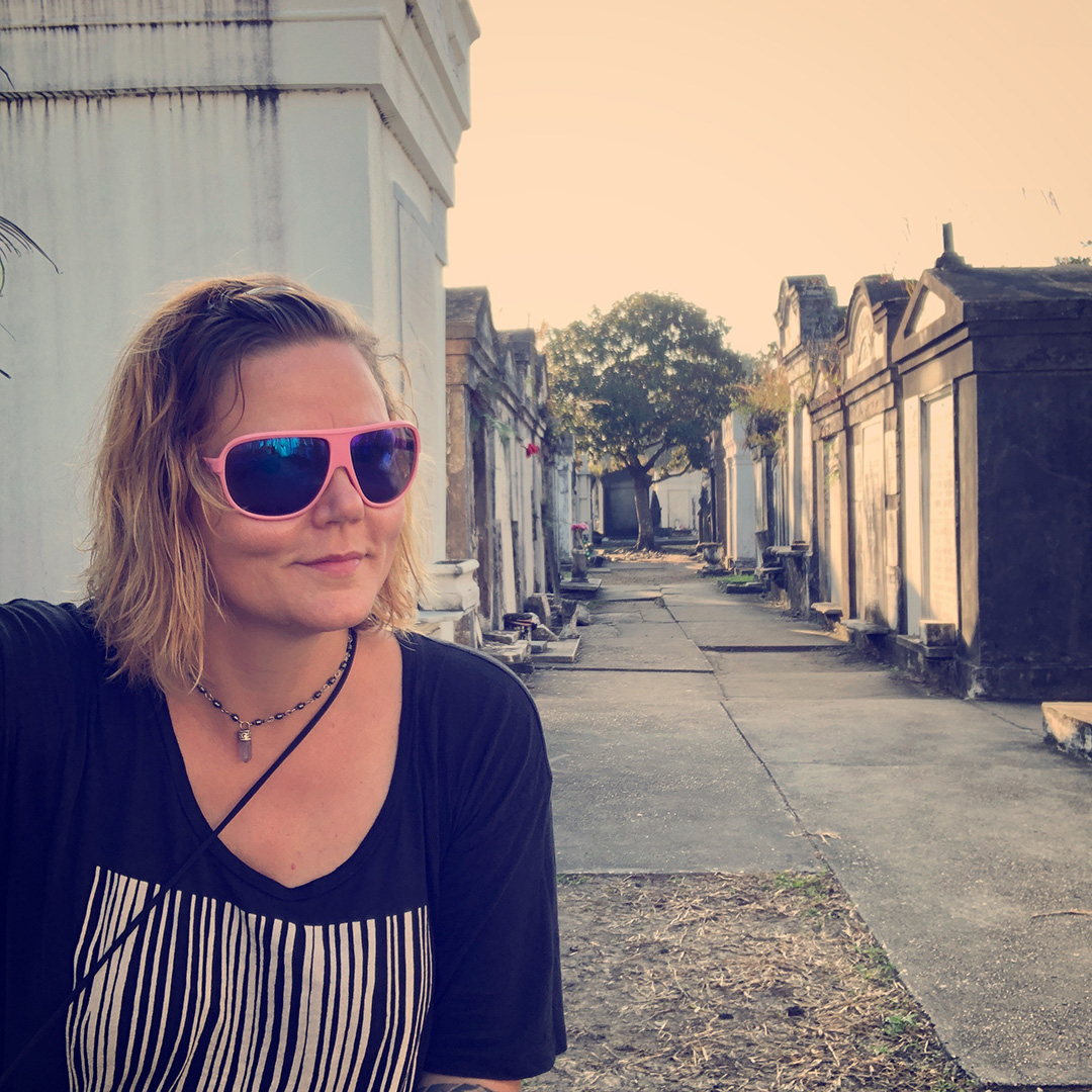 charnette woman taking selfie in lafayette no 1