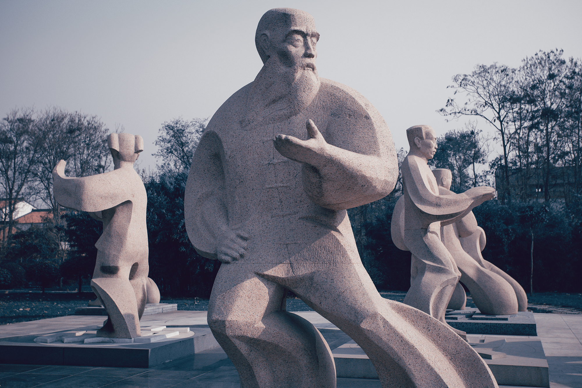 chen village tai chi statues