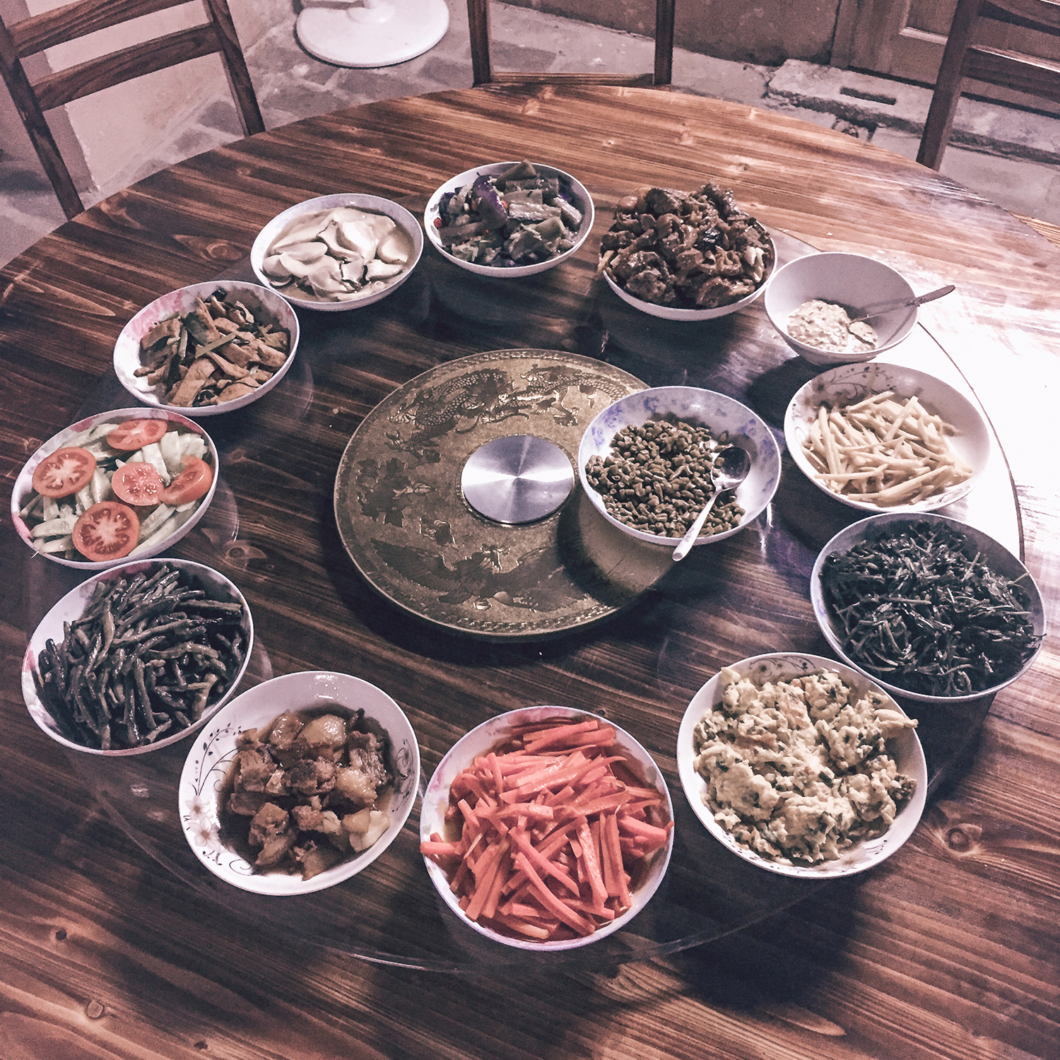 chinese food on the table