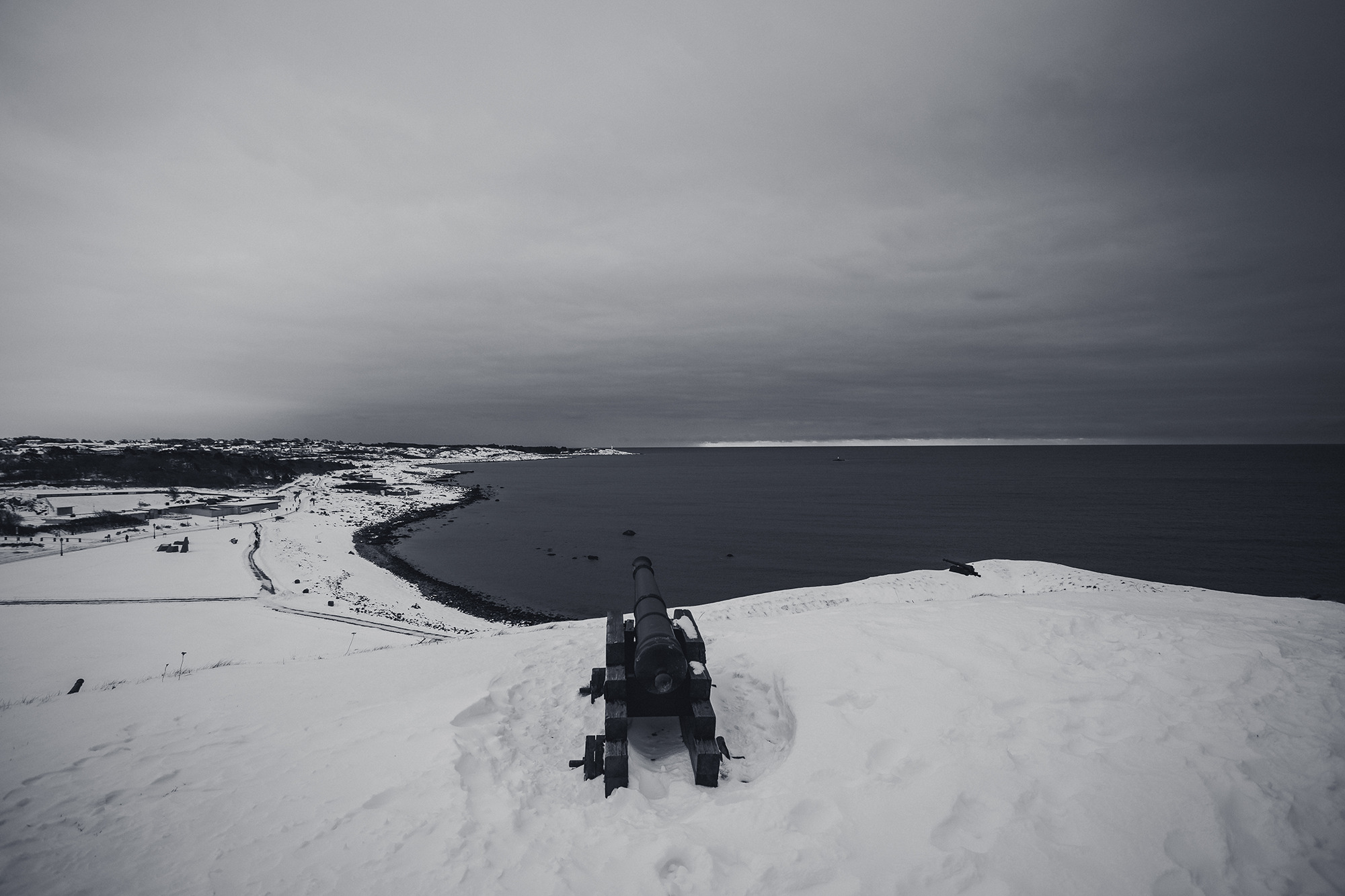 snowy landscape cannon