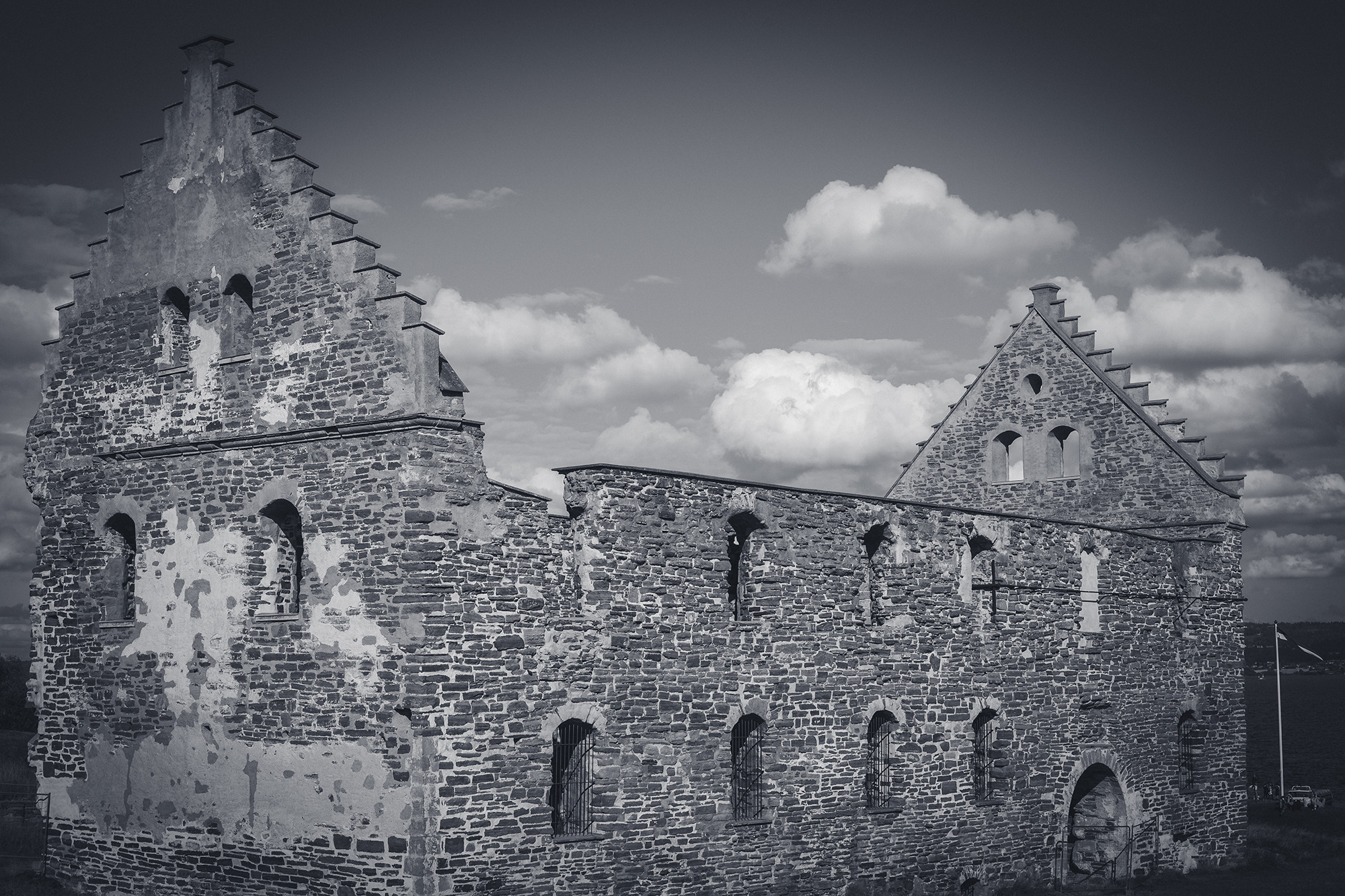 old castle ruins visingso sweden